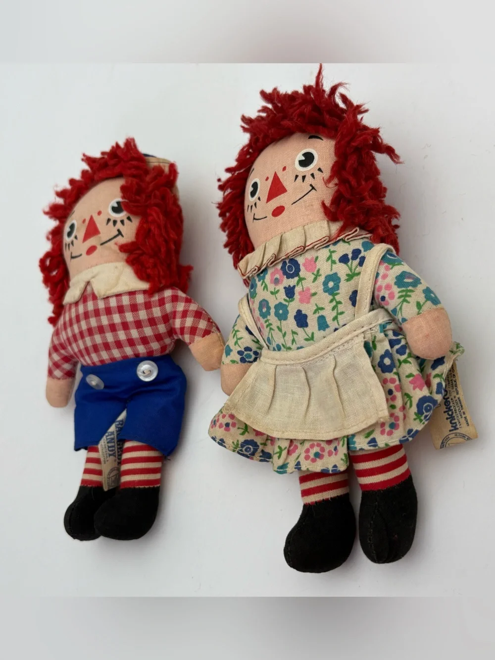 Vintage Raggedy Ann and Raggedy Andy Dolls